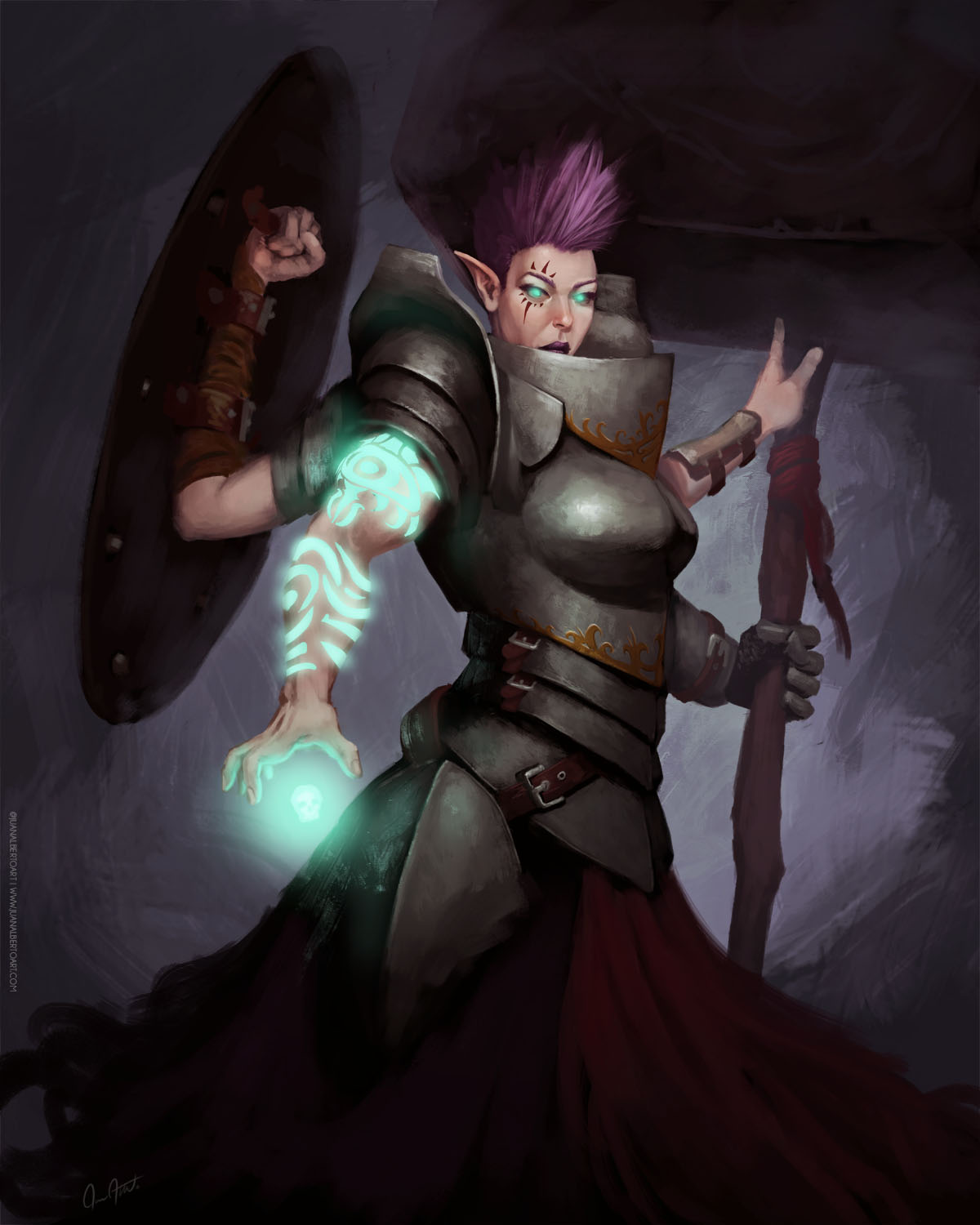 Fantasy Aneeta Warrior Priest-lowRes--juan-alberto-juanalbertoart