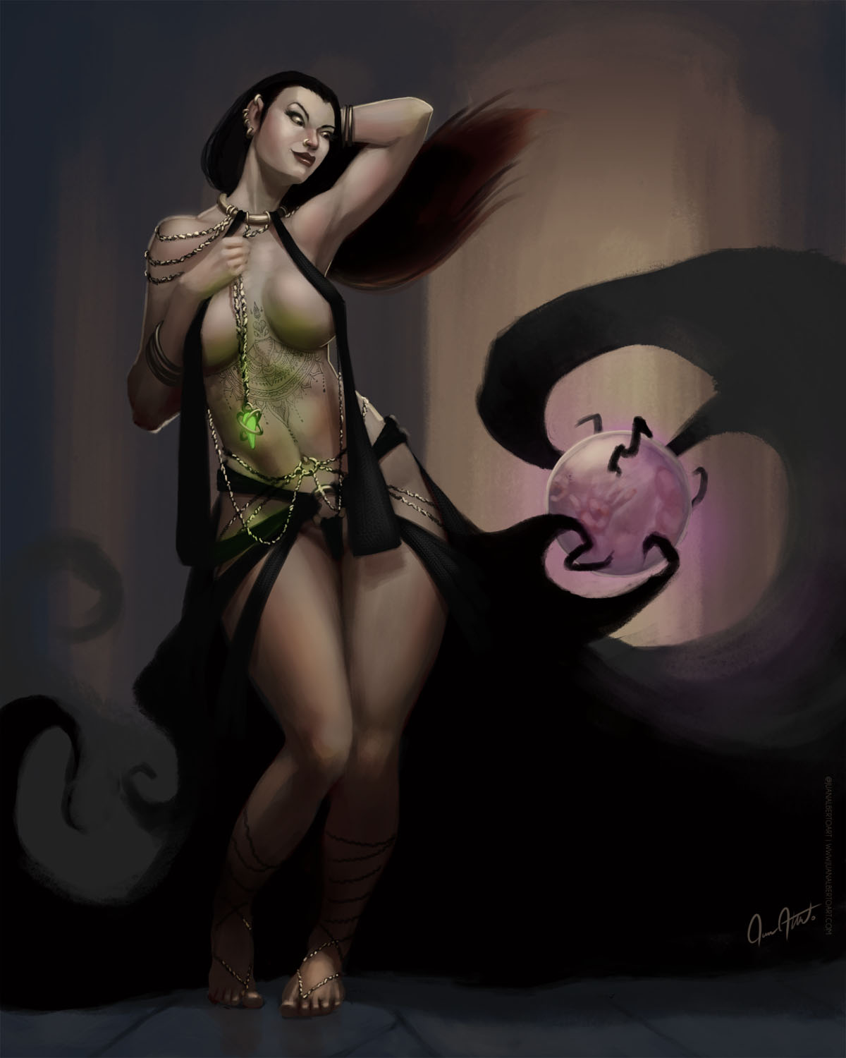 Fantasy Arissa - Dark Sorceress-lowRes--juan-alberto-juanalbertoart