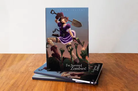 zombiewestern notebook cover view